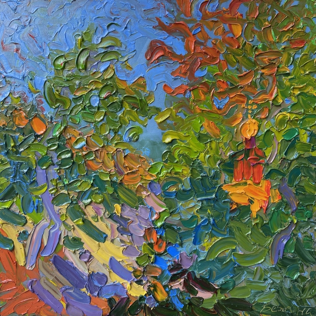 Painting for sale online - Temple in the mountains