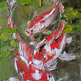 Painting for sale online - Koi