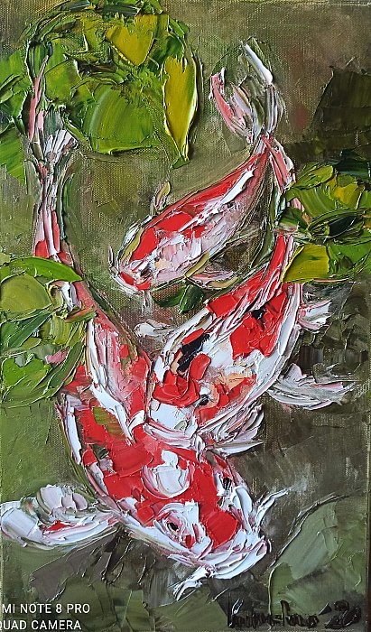 Painting for sale online - Koi