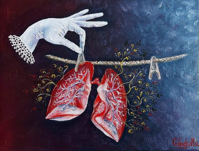 Painting for sale online - Lungs
