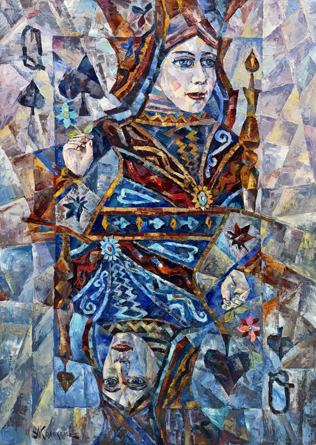 Painting for sale online - Queen of Spades