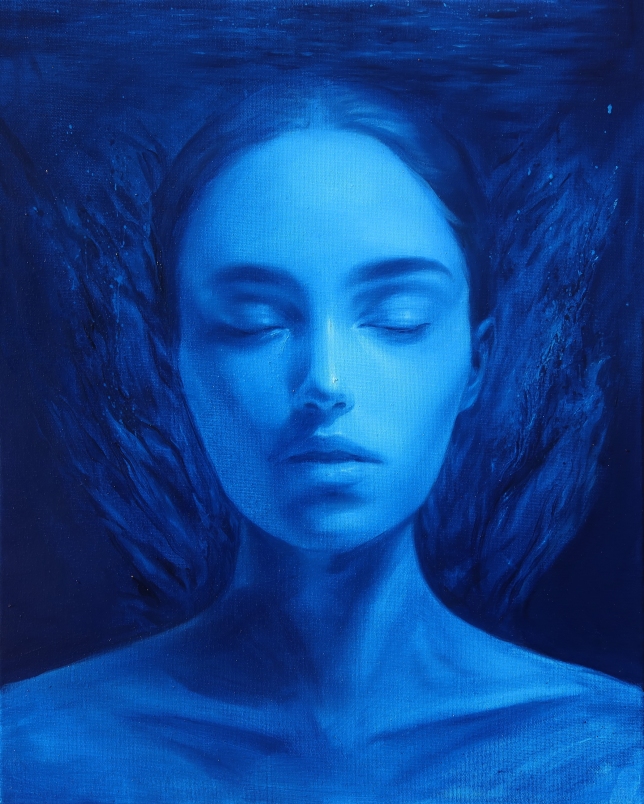 Painting for sale online - Blue Silence