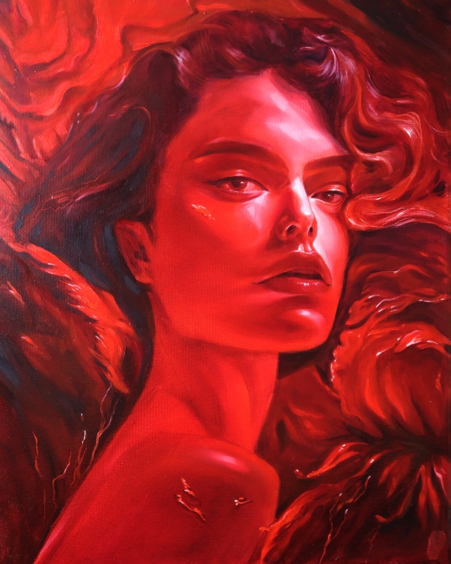Painting for sale online - Red Symphony of Femininity