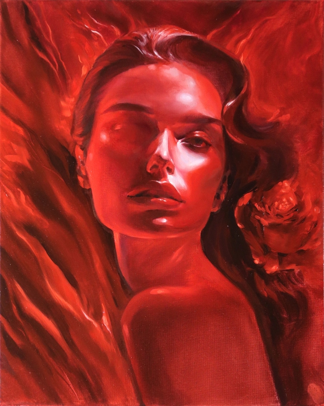 Painting for sale online - Crimson Passion
