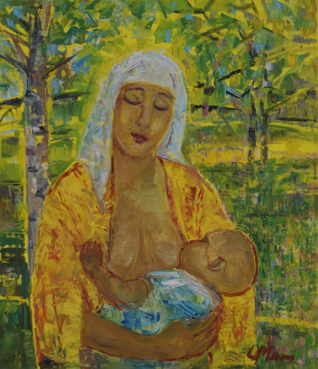 Painting for sale online - Mother and child