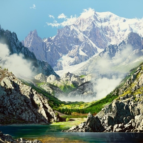 Painting for sale online - Mountain landscape