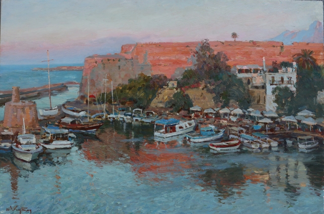 Painting for sale online - Port of Kyrenia