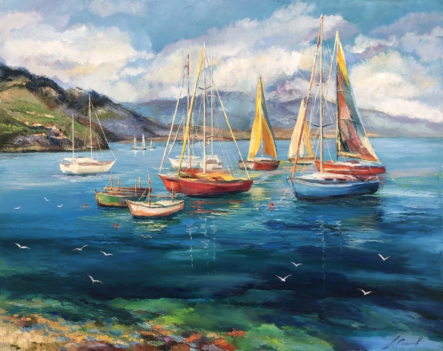 Painting for sale online - Yellow Sail