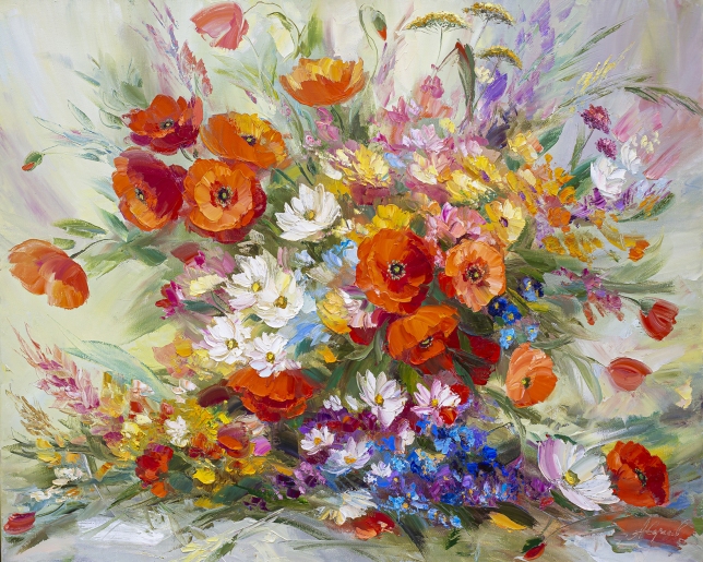 Painting for sale online - Summer bouquet