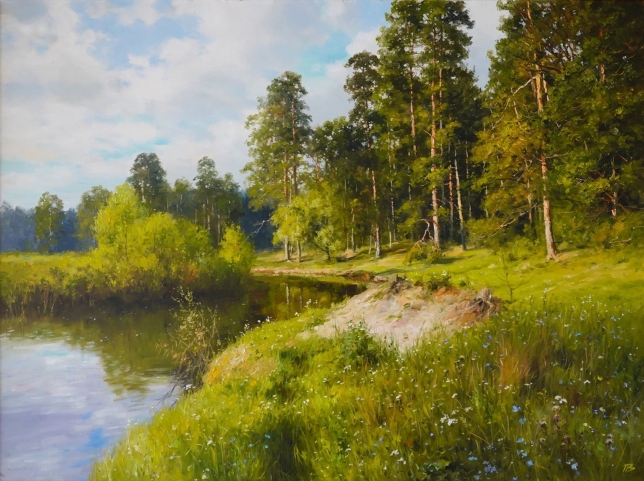 Painting for sale online - Pine forest