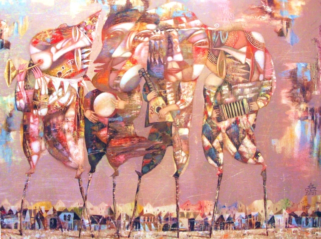 Painting for sale online - Musical quartet