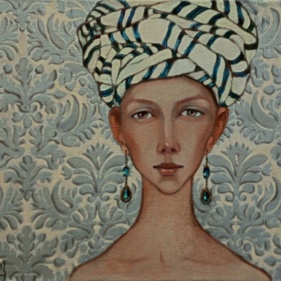 Painting for sale online - Girl in a turban