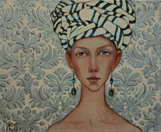 Painting for sale online - Girl in a turban
