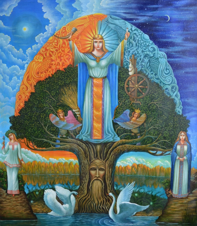 Painting for sale online - Мacosh goddess of destiny