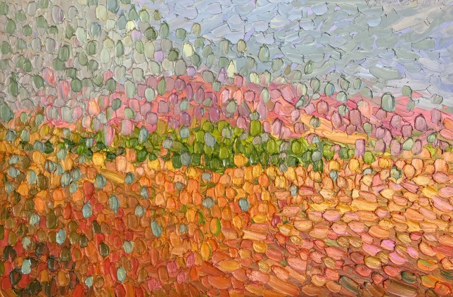 Painting for sale online - Rain in the steppe