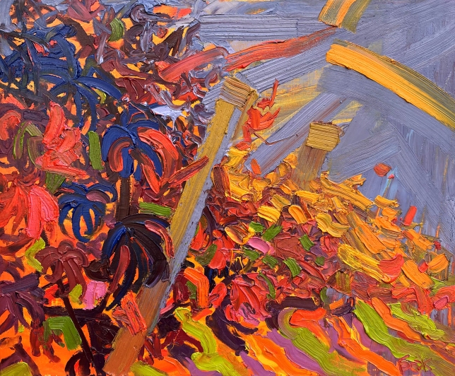 Painting for sale online - Autumn in the vineyard