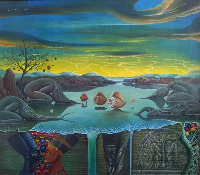 Painting for sale online - Worshiping the Pearl