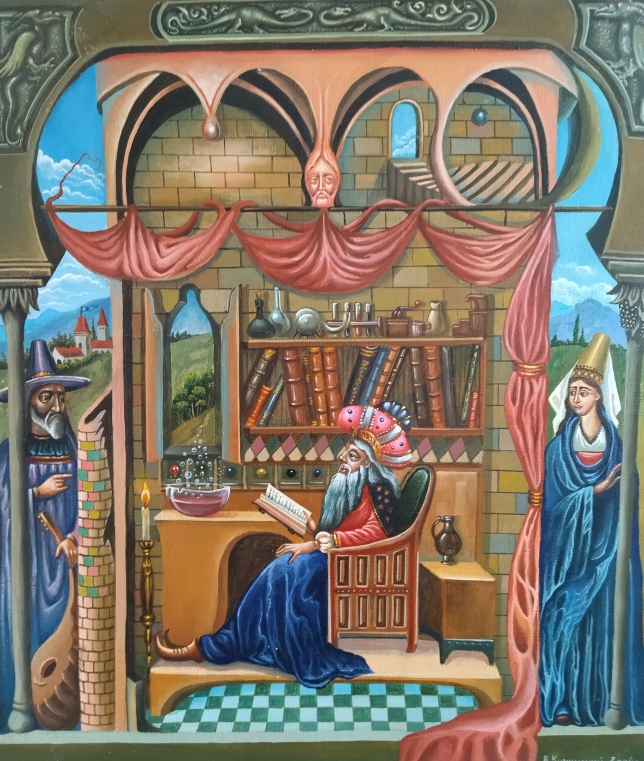 Painting for sale online - Alchemist