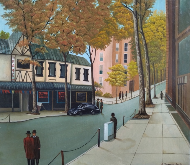 Painting for sale online - City. Autumn. 
