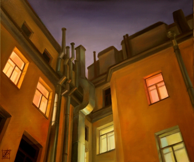 Painting for sale online - Night. St. Petersburg.