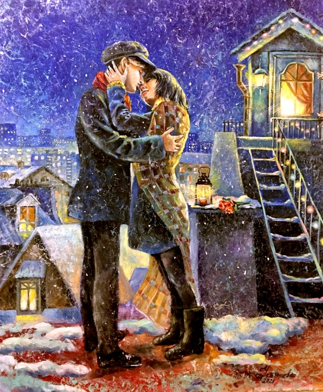 Painting for sale online - Evening for two