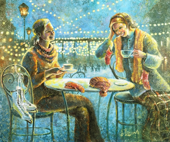 Painting for sale online - Winter joys