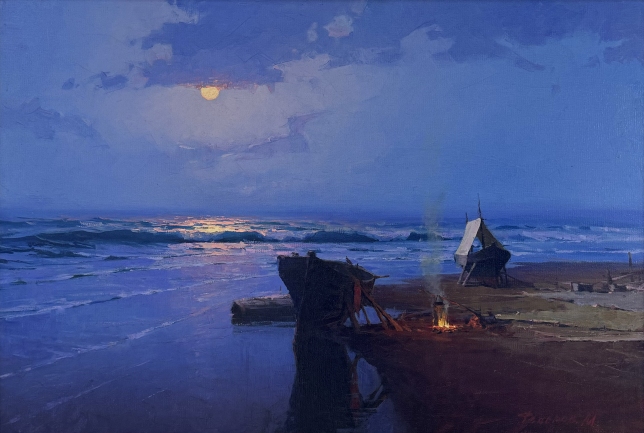 Painting for sale online - Fisherman's Dinner