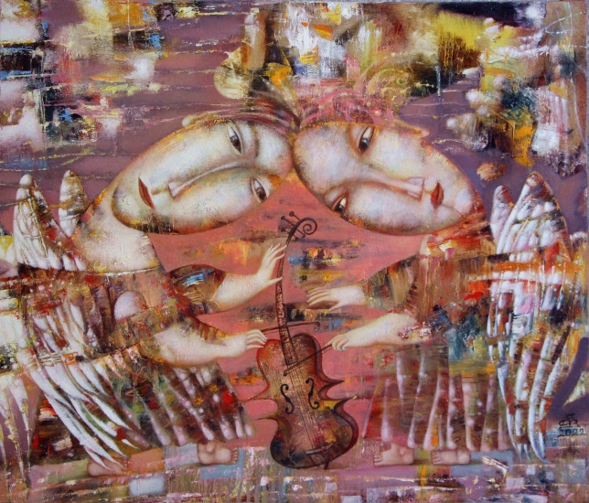 Painting for sale online - Musical caramel