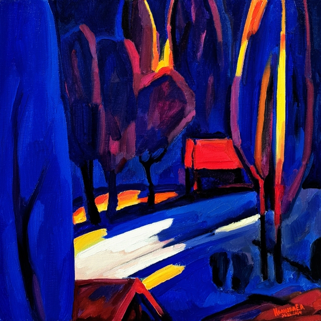 Painting for sale online - Ultramarine Morning