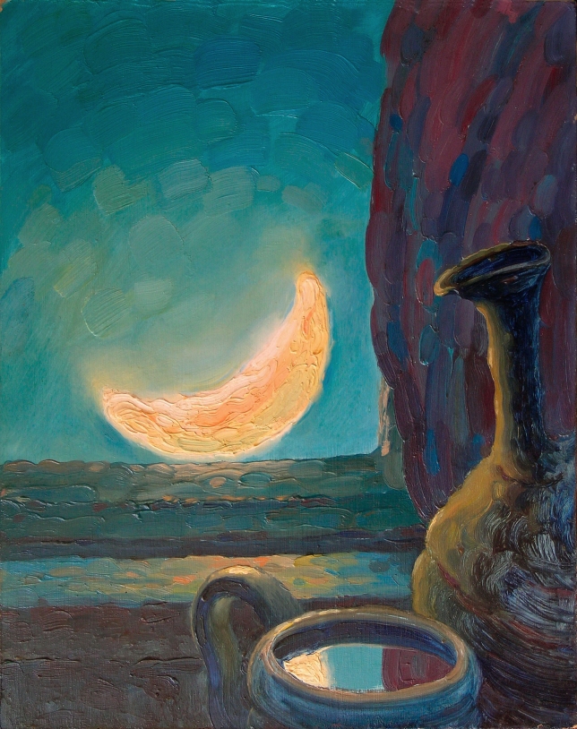 Painting for sale online - LIVING ROOM WINDOW. MIDNIGHT