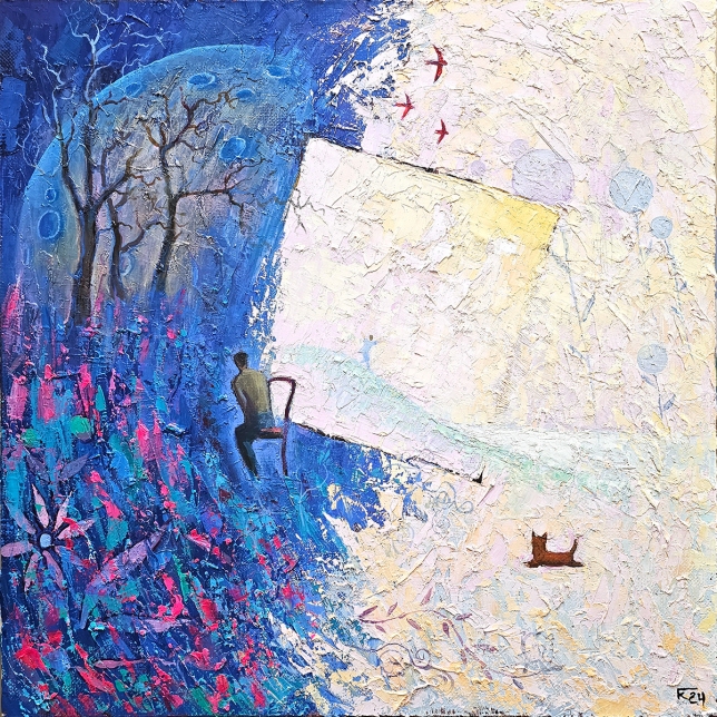 Painting for sale online - Full moon time