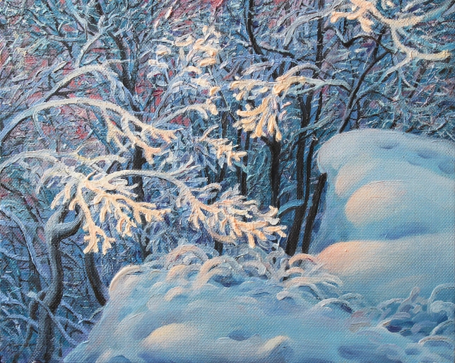 Painting for sale online - CRYSTAL DAY. DEEP SNOWDRIFTS