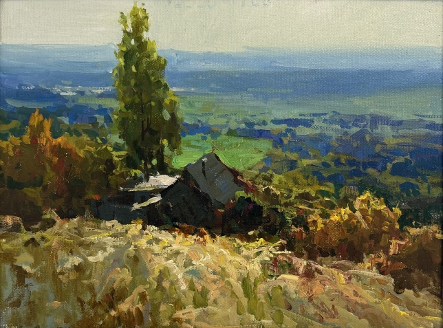 Painting for sale online - Lesnaya Neyolovka. View of Karabulak