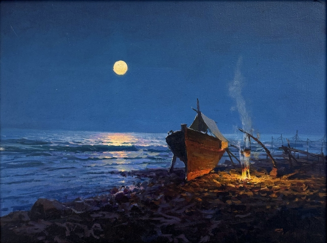 Painting for sale online - Moonrise