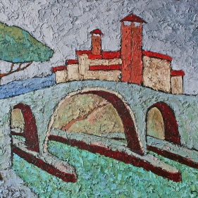 Painting for sale online - Winter in Rome