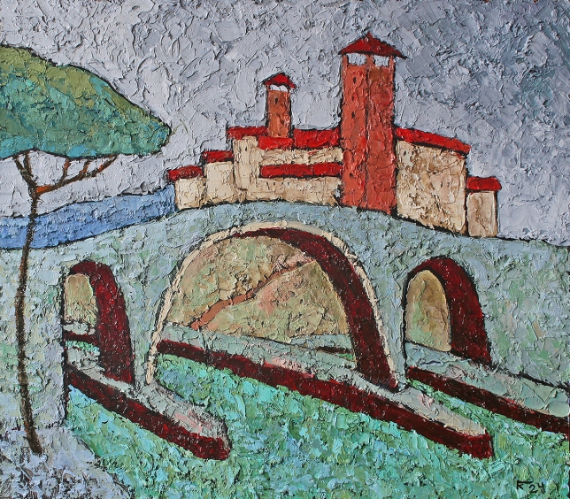 Painting for sale online - Winter in Rome