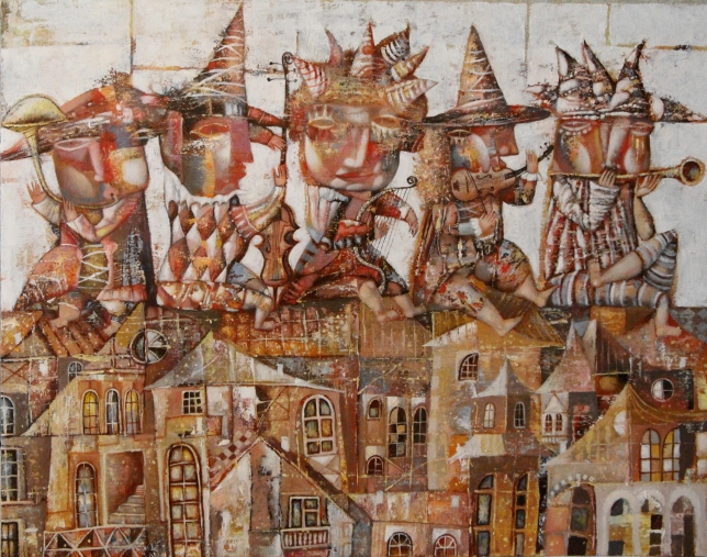 Painting for sale online - Musical town