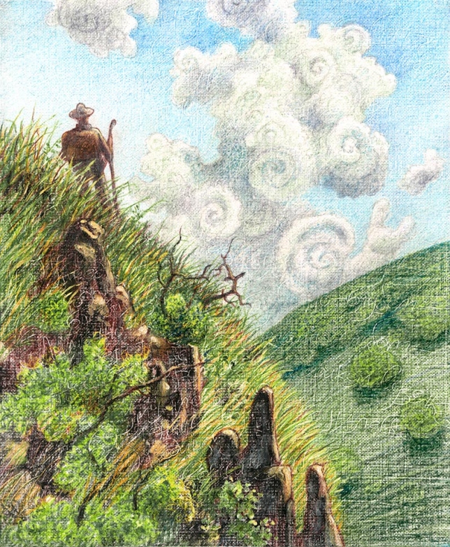 Painting for sale online - OPERATOR OF KALEIDOSCOPE. PLEIN AIR