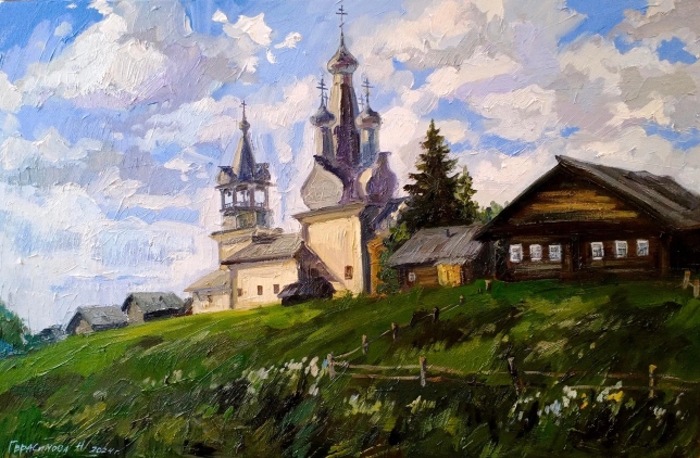 Painting for sale online - Sunny day in Kimzha