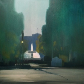 Painting for sale online - Fountain on Theater Square