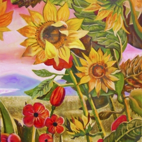 Painting for sale online - Sunflowers