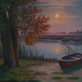 Painting for sale online - Moonrise