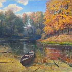 Painting for sale online - Autumn on Cheremshan