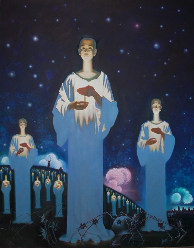 Painting for sale online - 9th of May. Immortal regiment