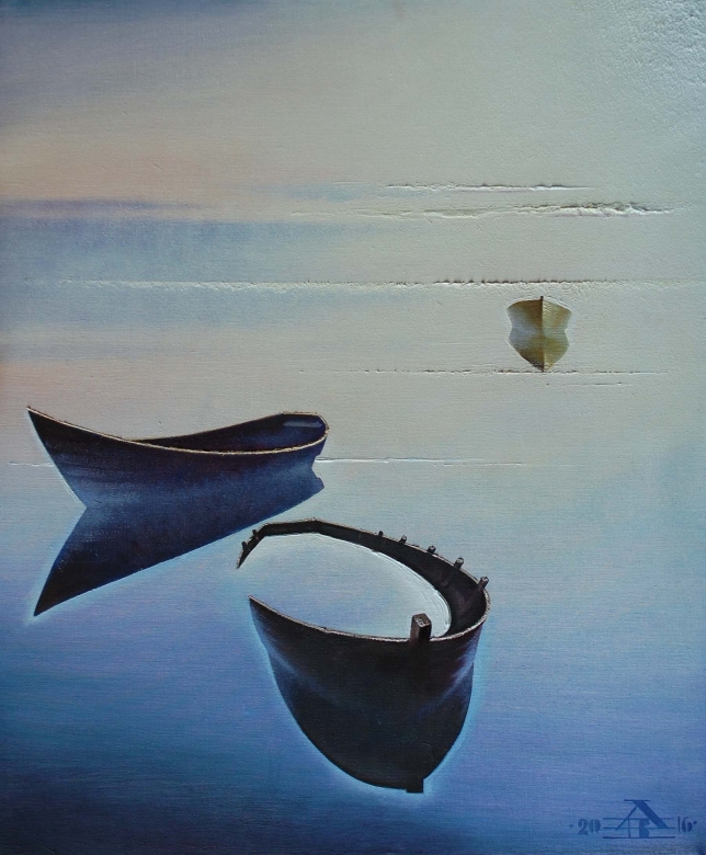 Painting for sale online - Three boats