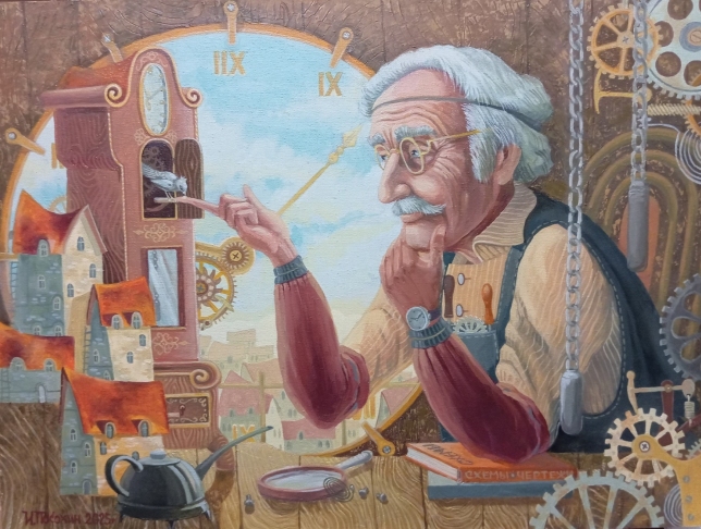 Painting for sale online - Old friends