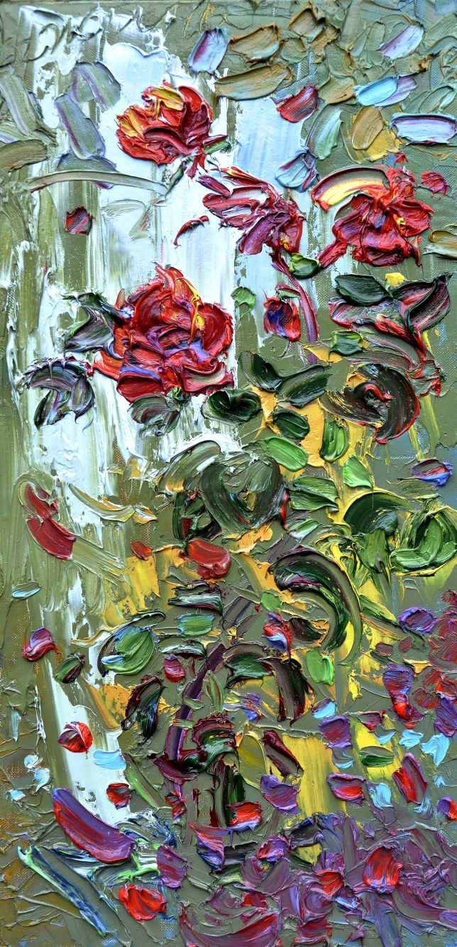 Painting for sale online - Red rose