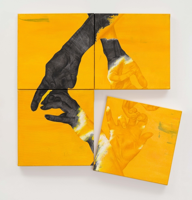 Painting for sale online - THE QUADRIPTYCH DNA CHAINS 