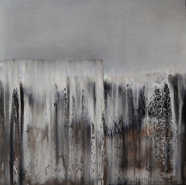 Painting for sale online - People under the grey sky