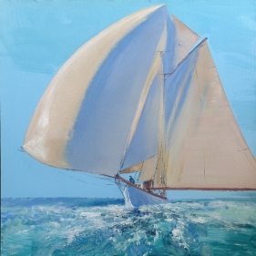Painting for sale online - Towards the wind